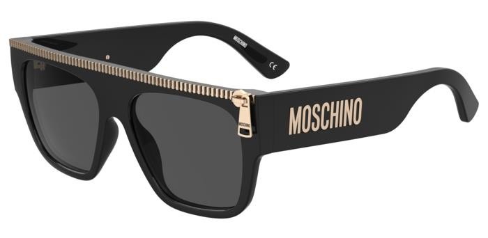 Occhiali da sole Moschino Mos165/S 206971 (807 IR) colore black forma quadrato lenti grey