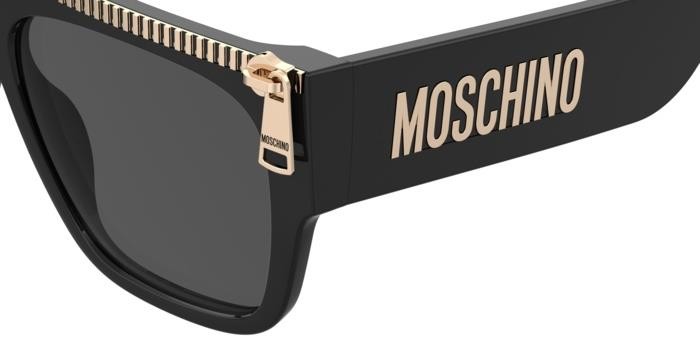 Occhiali da sole Moschino Mos165/S 206971 (807 IR) colore black forma quadrato lenti grey