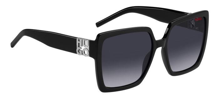 Sunglasses Hugo Hg 1285/S 206977 (807 9O) color black shape square lenses dark grey shaded