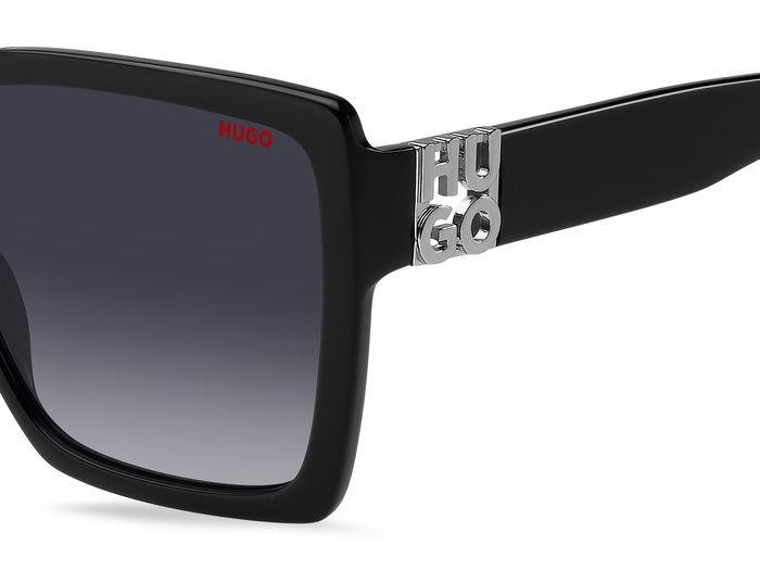 Sunglasses Hugo Hg 1285/S 206977 (807 9O) color black shape square lenses dark grey shaded