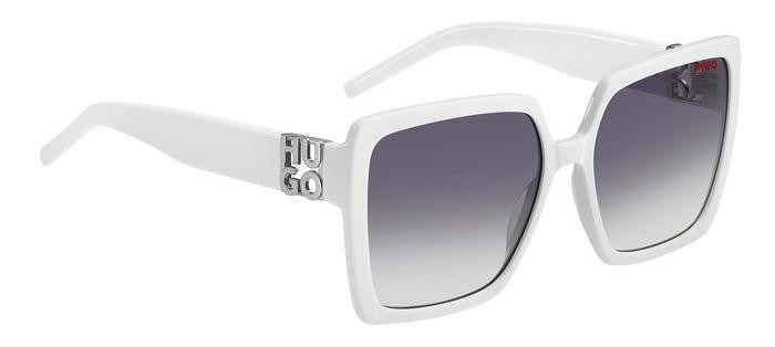 Sunglasses Hugo Hg 1285/S 206977 (VK6 9O) color white shape square lenses dark grey shaded