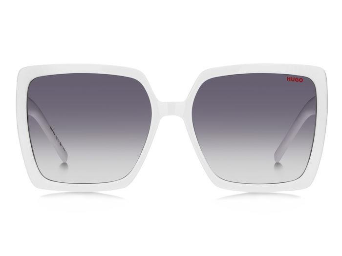 Sunglasses Hugo Hg 1285/S 206977 (VK6 9O) color white shape square lenses dark grey shaded