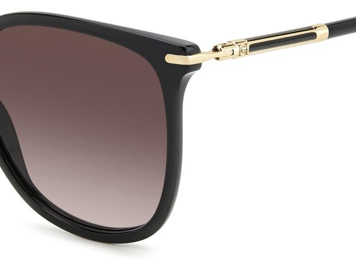 Sunglasses Carolina Herrera Her 0229/S 206979 (807 HA) color black shape rectangle lenses brown shaded