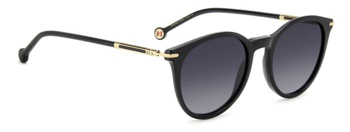 Occhiali da sole Carolina Herrera Her 0230/S 206980 (807 9O) colore black forma pantos lenti dark grey shaded