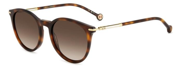 Sunglasses Carolina Herrera Her 0230/S 206980 (WR9 HA) color brown havana shape pantos lenses brown shaded