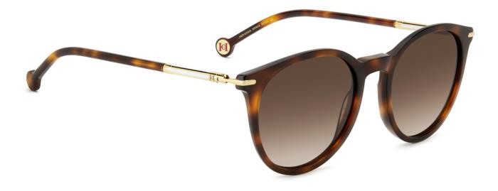 Sunglasses Carolina Herrera Her 0230/S 206980 (WR9 HA) color brown havana shape pantos lenses brown shaded