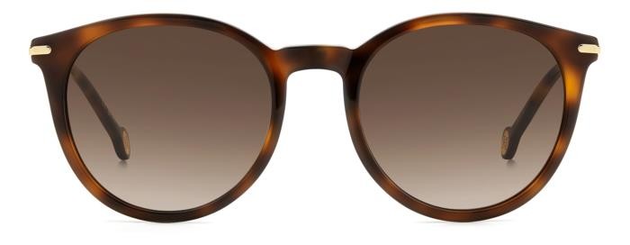 Sunglasses Carolina Herrera Her 0230/S 206980 (WR9 HA) color brown havana shape pantos lenses brown shaded