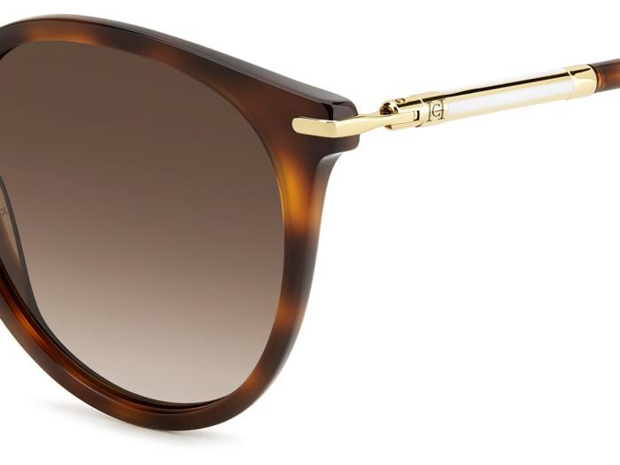 Sunglasses Carolina Herrera Her 0230/S 206980 (WR9 HA) color brown havana shape pantos lenses brown shaded