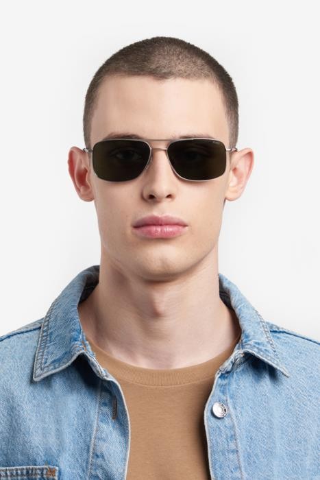 Sonnenbrillen Hugo Hg 1287/S 206999 (SMF QT) farbe ruthenium green form navigator gläser green