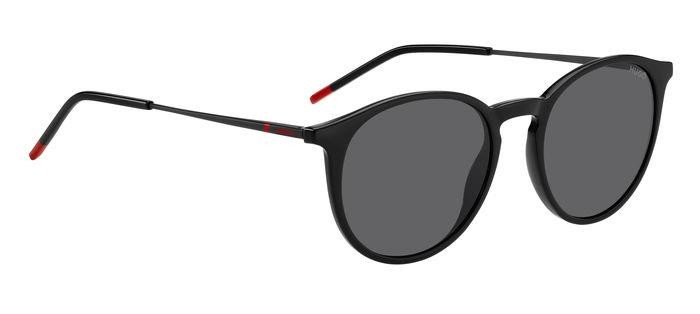 Sunglasses Hugo Hg 1286/S 207000 (OIT IR) color black red shape round lenses grey