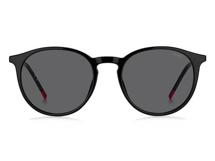 Sunglasses Hugo Hg 1286/S 207000 (OIT IR) color black red shape round lenses grey