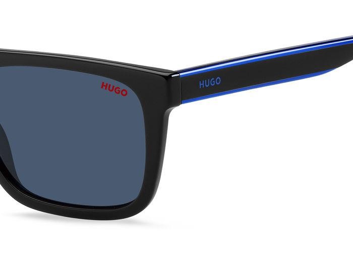 Sonnenbrillen Hugo Hg 1297/S 207071 (D51 KU) farbe black blue form quadratisch gläser blue