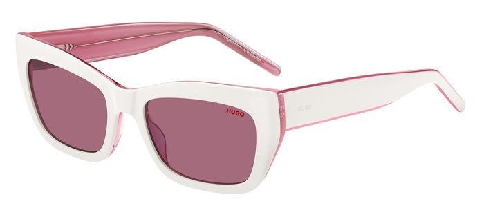 Sonnenbrillen Hugo Hg 1301/S 207073 (HDR U1) farbe white pink form cat-eye gläser pink
