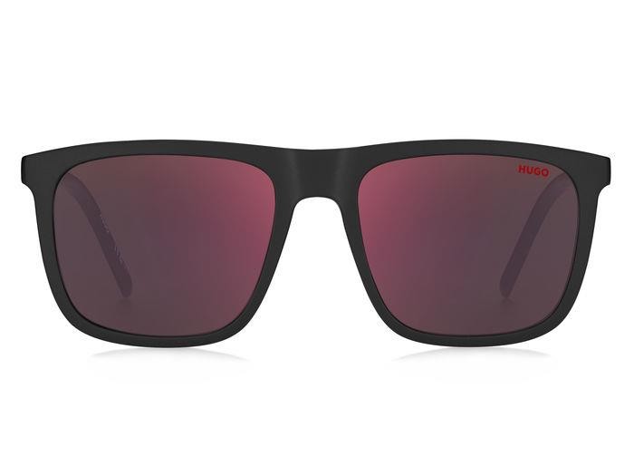 Sonnenbrillen Hugo Hg 1304/S 207077 (807 AO) farbe black form quadratisch gläser red mirror