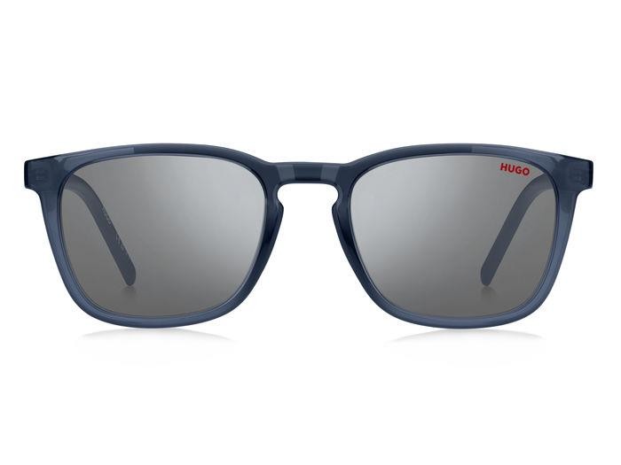 Sonnenbrillen Hugo Hg 1306/S 207079 (PJP T4) farbe blue form rechteckig gläser silver mirror