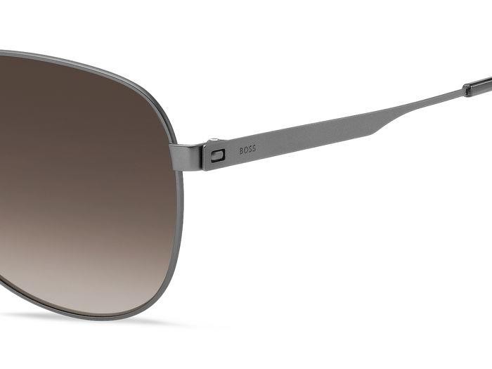 Sonnenbrillen Hugo Boss 1641/S 207091 (R80 HA) farbe matte dark ruthenium form aviator gläser brown shaded