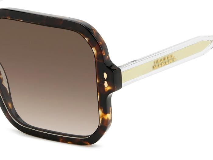 Sunglasses Isabel Marant Im 0163/S 207098 (086 HA) color havana shape square lenses brown shaded