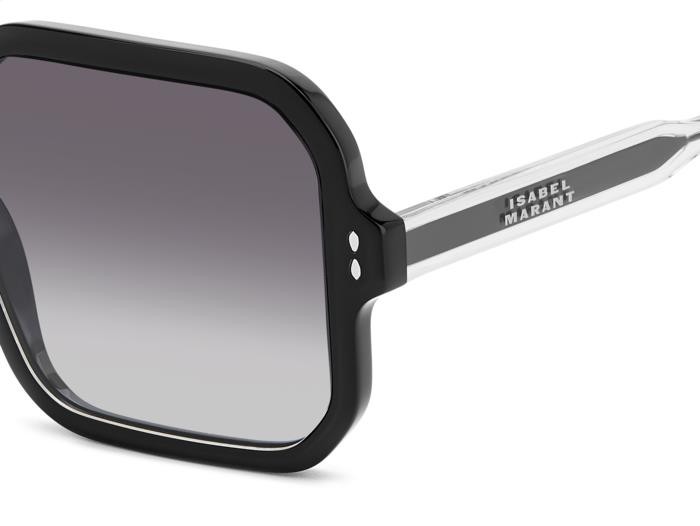 Sunglasses Isabel Marant Im 0163/S 207098 (807 9O) color black shape square lenses dark grey shaded