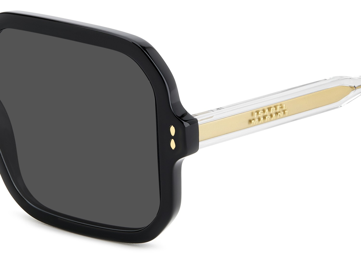 Sonnenbrillen Isabel Marant Im 0163/S 207098 2M2 IR farbe black gold form quadratisch gläser grey