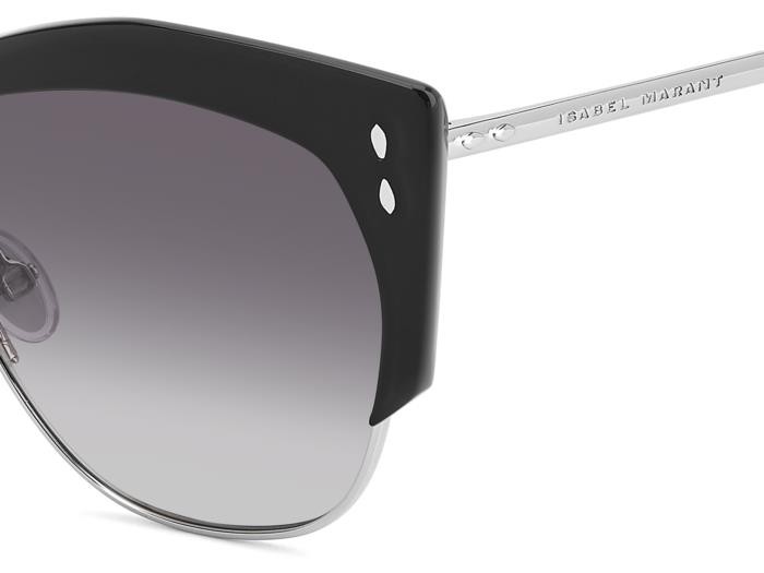 Sonnenbrillen Isabel Marant Im 0160/S 207100 (BSC 9O) farbe black silver form cat-eye gläser dark grey shaded
