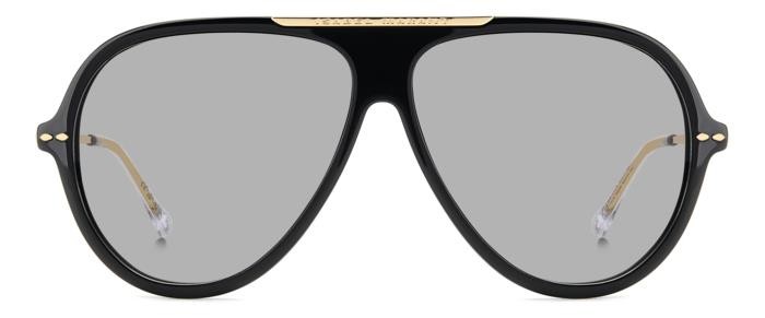 Sunglasses Isabel Marant Im 0162/S 207102 (2M2 IR) color black gold shape aviator lenses grey