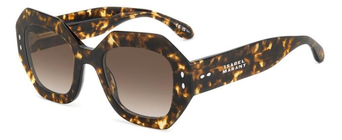 Sunglasses Isabel Marant Im 0173/S 207119 (086 HA) color havana shape geometric lenses brown shaded