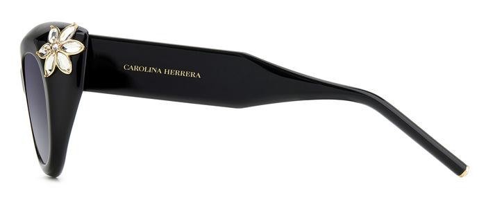 Sonnenbrillen Carolina Herrera Her 0215/S 207120 (807 9O) farbe black form cat-eye gläser dark grey shaded