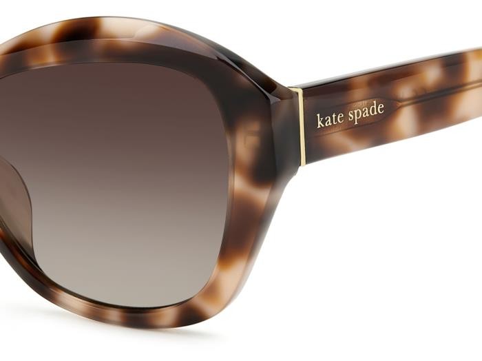 Sonnenbrillen Kate Spade Aglaia/S 207126 (1EZ LA) farbe nude pink havana form cat-eye gläser brown shaded polarized