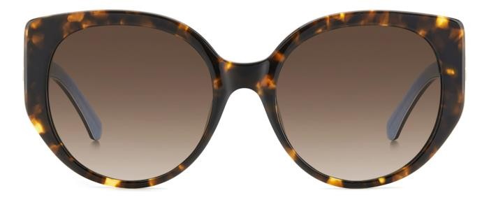 Sonnenbrillen Kate Spade Seraphina/G 207129 (086 HA) farbe havana form rund gläser brown shaded