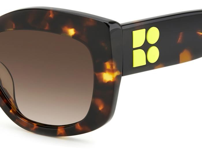 Sonnenbrillen Kate Spade Frida/G 207130 (086 HA) farbe havana form schmetterling gläser brown shaded