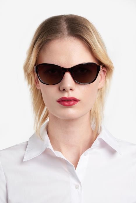 Sonnenbrillen Kate Spade Golda/G 207131 (086 HA) farbe havana form rechteckig gläser brown shaded
