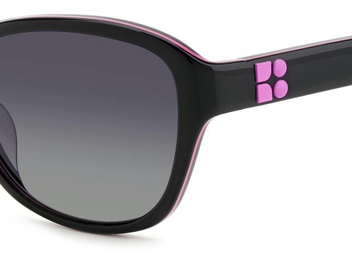 Sonnenbrillen Kate Spade Golda/G 207131 (807 WJ) farbe black form rechteckig gläser grey shaded polarized