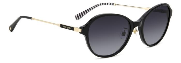 Sonnenbrillen Kate Spade Vonnie/F 207134 (807 9O) farbe black form cat-eye gläser dark grey shaded