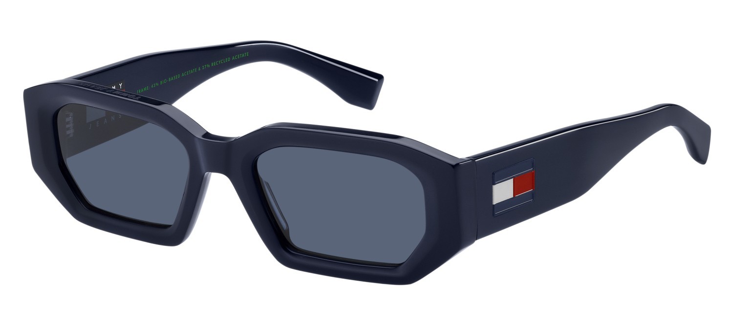 Occhiali da sole Tommy Hilfiger Tj 0099/S 207145 (PJP KU) colore blue forma rettangolare lenti blue