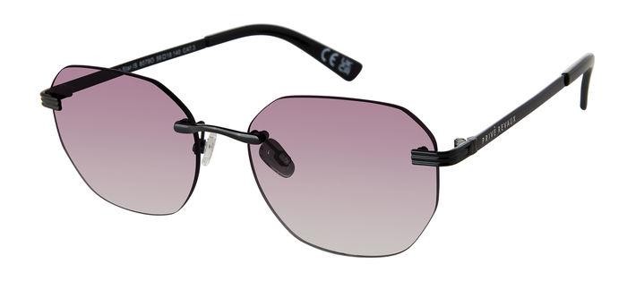 Sunglasses Privé Revaux Track Star/S 207163 (807 9O) color black shape round lenses dark grey shaded