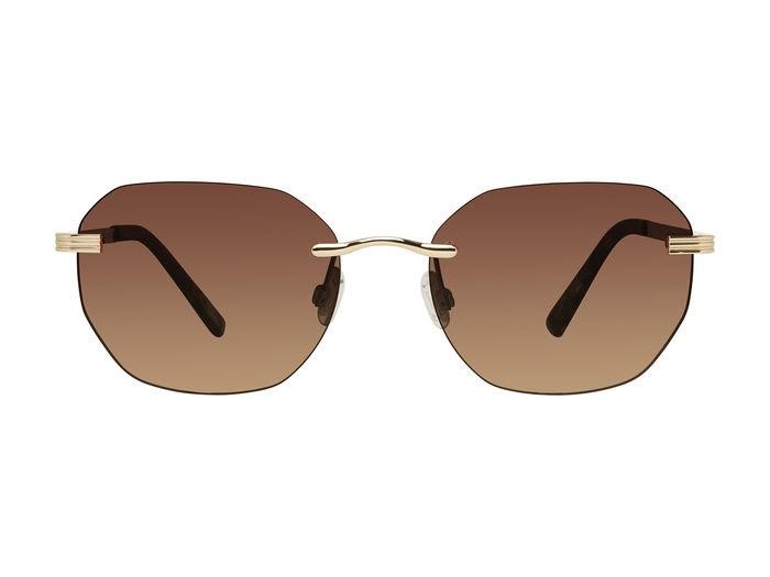 Sonnenbrillen Privé Revaux Track Star/S 207163 (J5G HA) farbe gold form rund gläser brown shaded