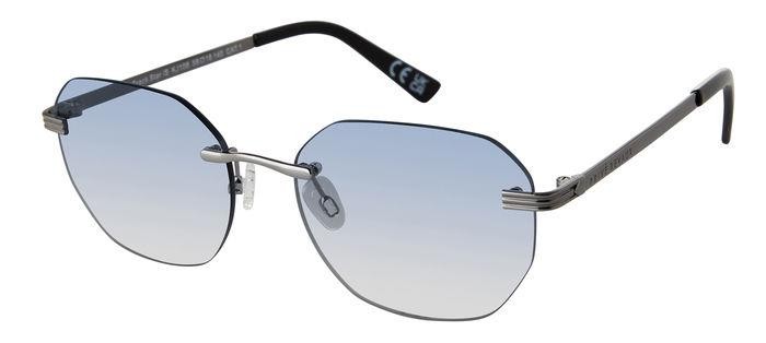 Sunglasses Privé Revaux Track Star/S 207163 (KJ1 08) color dark ruthenium shape round lenses dk blue shaded
