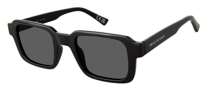 Sunglasses Privé Revaux Fit Check/S 207170 (807 M9) color black shape square lenses grey polarized