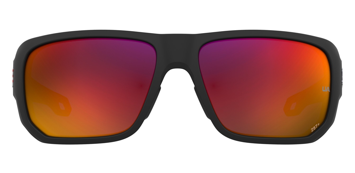 Sunglasses Under Armour Ua Attack Md 207180 SDK B3 color black multicolor shape rectangle lenses infrared oleophobic