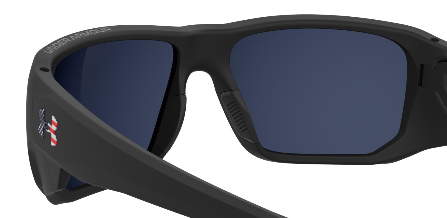Sunglasses Under Armour Ua Attack Md 207180 SDK B3 color black multicolor shape rectangle lenses infrared oleophobic
