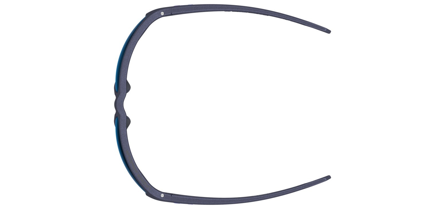 Sonnenbrillen Under Armour Ua Attack Md 207180 TZQ W1 farbe blue metalized form rechteckig gläser blue multilayer oleophobic