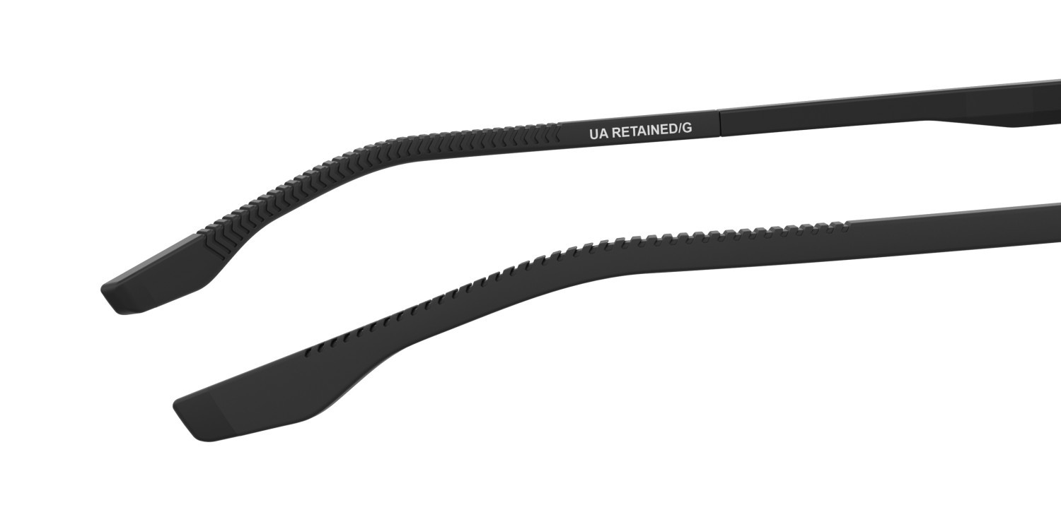 Occhiali da sole Under Armour Ua Retained/G 207181 003 IR colore matte black forma rettangolare lenti grey