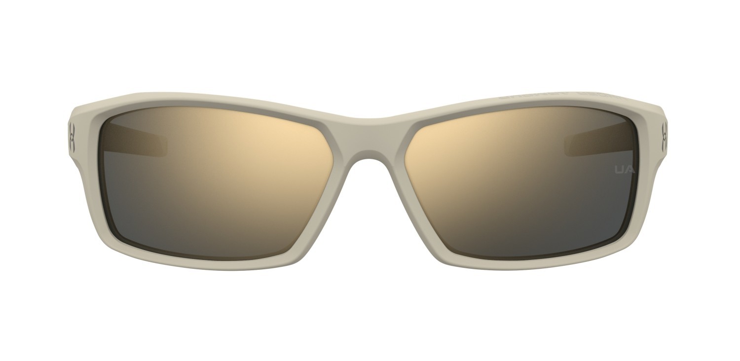 Sonnenbrillen Under Armour Ua Fanatical 207182 2QU JO farbe matt khaki form rechteckig gläser grey bronze mirror