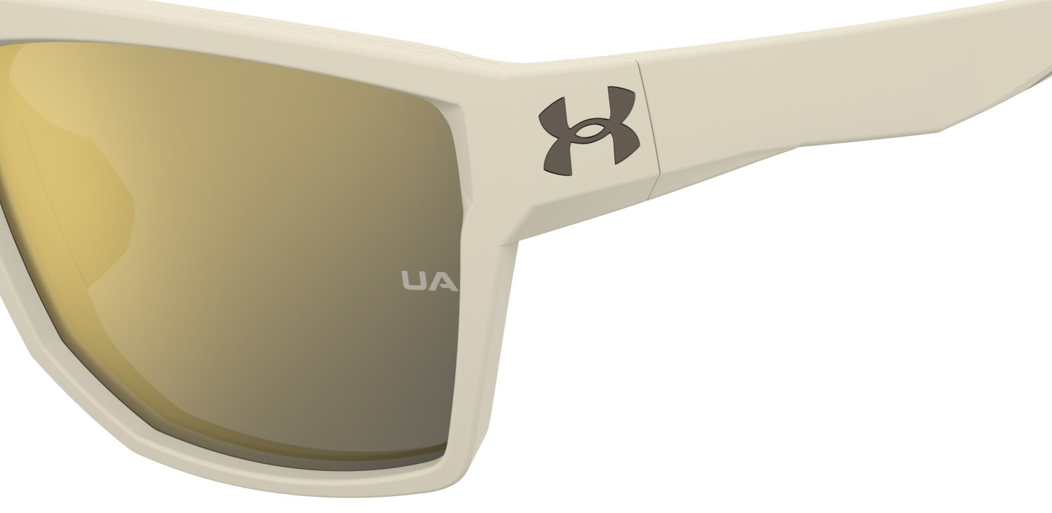 Sonnenbrillen Under Armour Ua Launch 2/G 207183 3Y5 K1 farbe khaki form rechteckig gläser gold mirror
