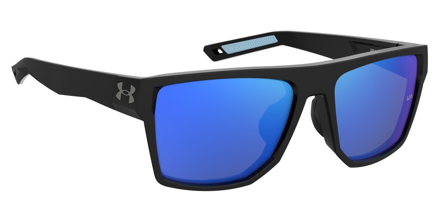 Sunglasses Under Armour Ua Launch 2/G 207183 D51 Z0 color black blue shape rectangle lenses blue multilayer