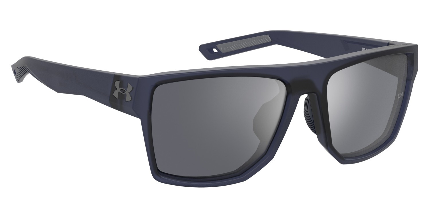 Occhiali da sole Under Armour Ua Launch 2/G 207183 OXZ T4 colore blue crystal forma rettangolare lenti silver mirror