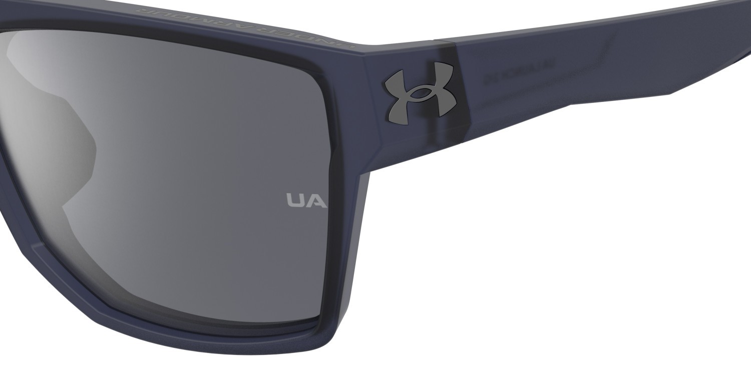 Occhiali da sole Under Armour Ua Launch 2/G 207183 OXZ T4 colore blue crystal forma rettangolare lenti silver mirror
