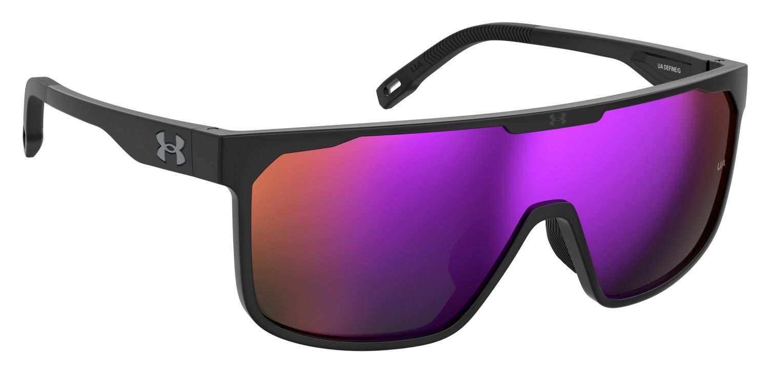 Sunglasses Under Armour Ua Define/G 207184 3H2 34 color black pink shape mask lenses pink mirror