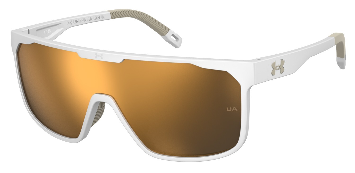 Sunglasses Under Armour Ua Define/G 207184 7JX VP color matte white gold shape mask lenses gold mirror