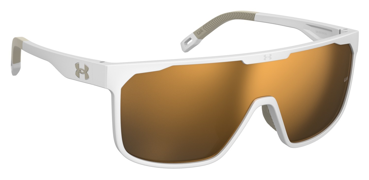 Sunglasses Under Armour Ua Define/G 207184 7JX VP color matte white gold shape mask lenses gold mirror